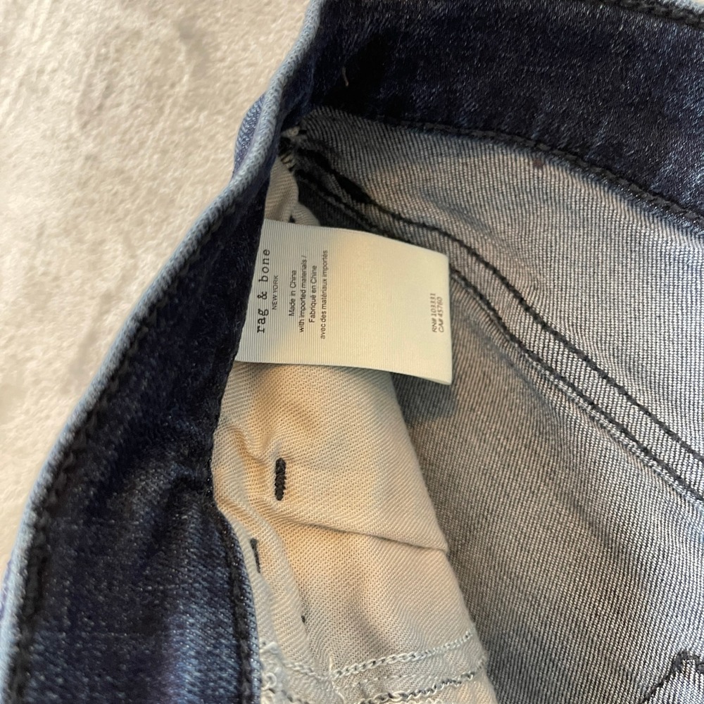 Rag & Bone Annie Wide Leg Jeans Dark Wash High Rise Denim Size 28 - Picture 5 of 7